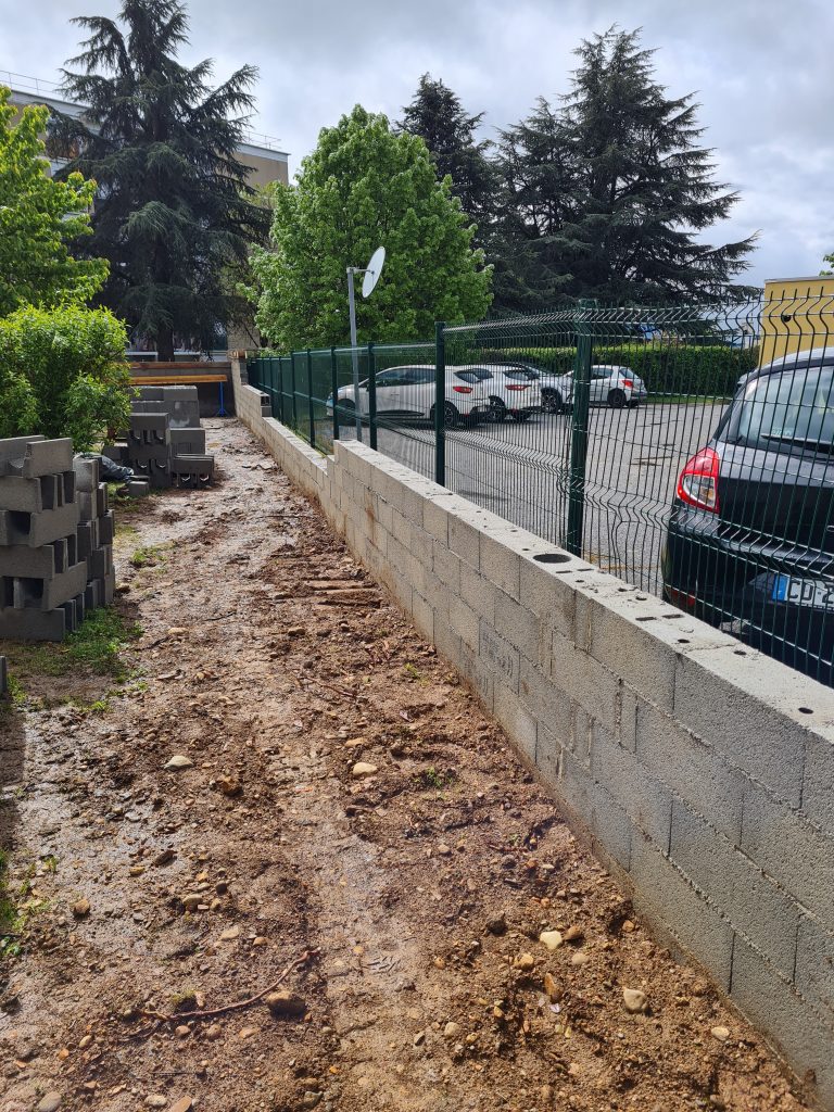 Création d'un mur aggloméré