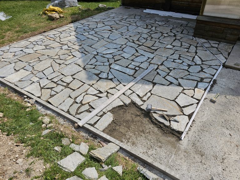Terrasse en travaux