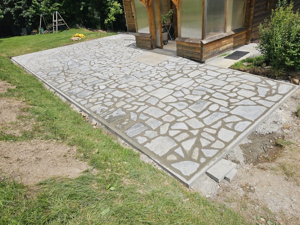 Terrasse en travaux