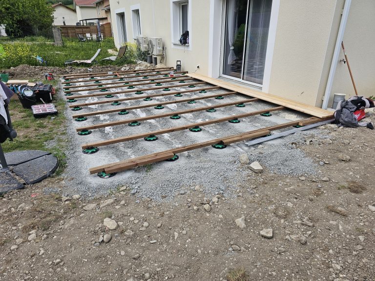 Fondation de la terrasse