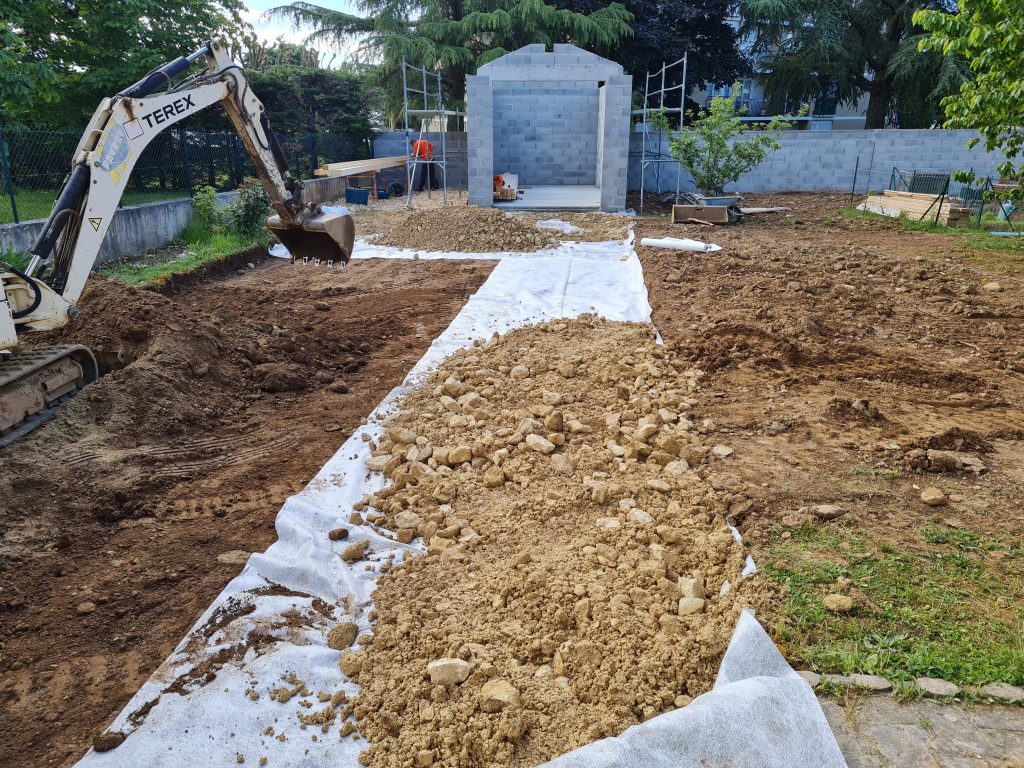 Extension - création d'un abri de jardin